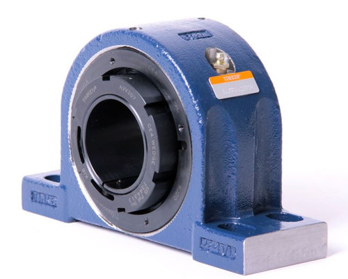 100mm Timken QVPK Four Bolt Pillow Block - Single V-Lock® - Triple Lip Nitrile Seals - Fixed QVPK22V100SM